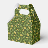 Kleber-Leaf- und Gold-Münzmuster Geschenkschachtel (Rückseite)
