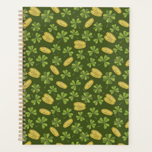 Kleber-Leaf- und Gold-Münzmuster Planer (Vorderseite)