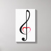 Kleber mit glänzend rosa Herz Leinwanddruck (Vorderseite)