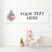 Kleber mit rosa Rosen Banner (Insitu)