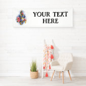Kleber mit rosa Rosen Banner (Insitu)