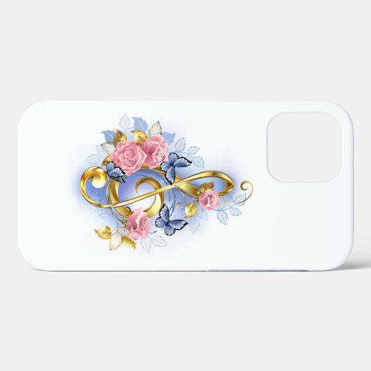 Kleber mit rosa Rosen Case-Mate iPhone Hülle (Rückseite (Horizontal))