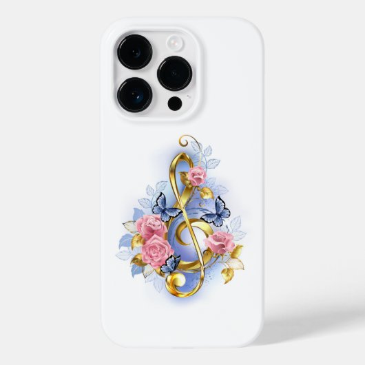 Kleber mit rosa Rosen Case-Mate iPhone Hülle (Rückseite)