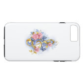 Kleber mit rosa Rosen Case-Mate iPhone Hülle (Rückseite (Horizontal))