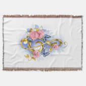 Kleber mit rosa Rosen Decke (Vorderseite)
