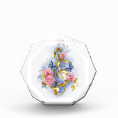 Kleber mit rosa Rosen Fotoblock (Vorderseite)