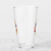 Kleber mit rosa Rosen Glas (Links)
