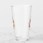 Kleber mit rosa Rosen Glas (Rechts)