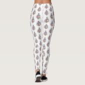 Kleber mit rosa Rosen Leggings (Rückseite)
