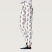 Kleber mit rosa Rosen Leggings (Links)