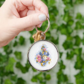 Kleber mit rosa Rosen Schlüsselanhänger (Hand)