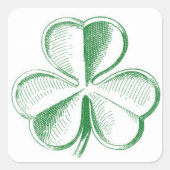 Kleberkleber Quadratischer Aufkleber (Vorderseite)