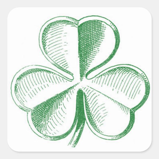 Kleberkleber Quadratischer Aufkleber (Vorderseite)