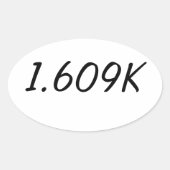 Klebesatz Ovaler Aufkleber (Vorderseite)