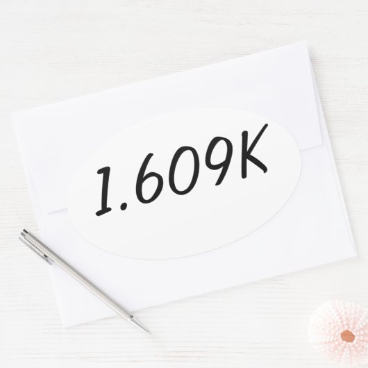 Klebesatz Ovaler Aufkleber (Umschlag)