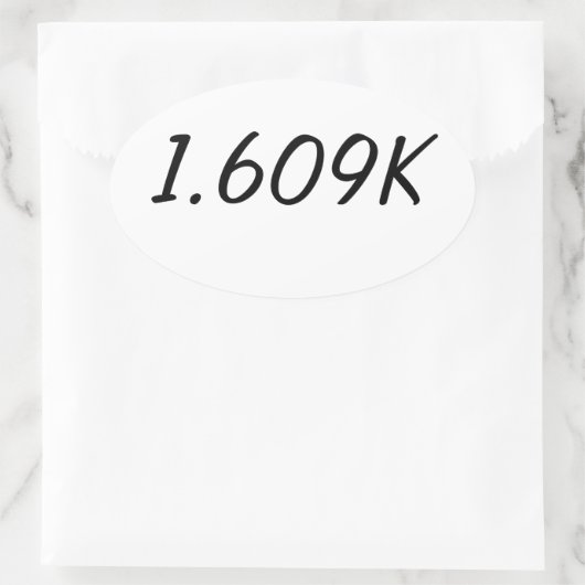 Klebesatz Ovaler Aufkleber (Tasche)