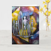 Klebezeit-Raum-Gruß-Karte Karte (Gelbe Blume)