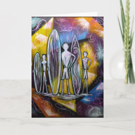 Klebezeit-Raum-Gruß-Karte Karte