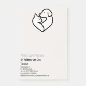 Klebezettel für Tierärzte Post-it Klebezettel (Vorderseite)