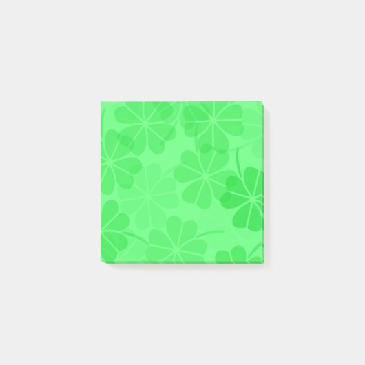 Klebezettel mit Shamrock-Motiv Post-it Klebezettel (Vorderseite)