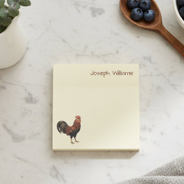 Klebezettel mit Vintage-Hahn-Motiv und individuell Post-it Klebezettel