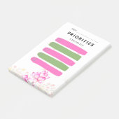 Klebezettel PRIORITÄT Kontrollkästchen Pink Lily Post-it Klebezettel (angewinkelt)