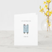 Klebfolie, Frischhaltefolie  Karte (Gelbe Blume)