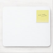 klebrige Anmerkung Mousepad (Vorne)