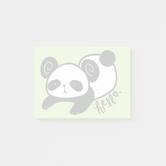 klebrige Anmerkungen des faulen Pandas Post-it Klebezettel (Vorderseite)