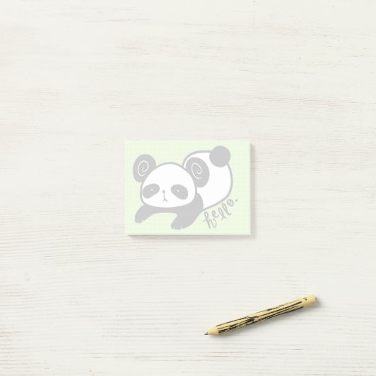 klebrige Anmerkungen des faulen Pandas Post-it Klebezettel (Auf Schreibtisch)