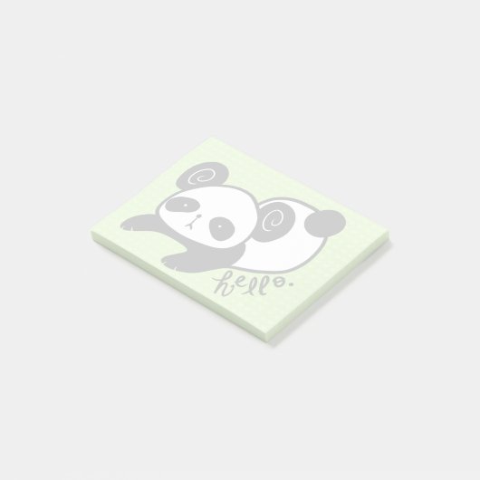 klebrige Anmerkungen des faulen Pandas Post-it Klebezettel (angewinkelt)