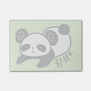 klebrige Anmerkungen des faulen Pandas Post-it Klebezettel