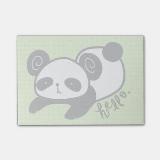 klebrige Anmerkungen des faulen Pandas Post-it Klebezettel