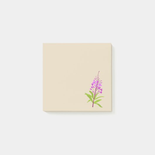 Klebrige Anmerkungen des Fireweed Post-it Klebezettel (Vorderseite)
