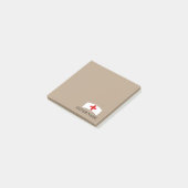 Klebrige Anmerkungen des Post-it Klebezettel (angewinkelt)