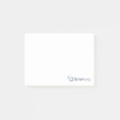 klebrige Anmerkungen Scrum.org - Weiß Post-it Klebezettel (Vorderseite)