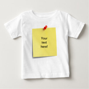 Klebrige Anmerkungs-Baby-T - Shirt-Schablone - Ihr Baby T-shirt