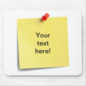 Klebrige Anmerkungs-Mäusematten-Schablone - Mousepad (Vorne)