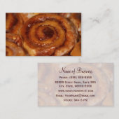 Klebrige Brötchen backten Waren-Bäckerei-Butike 2 Visitenkarte (Vorne/Hinten)