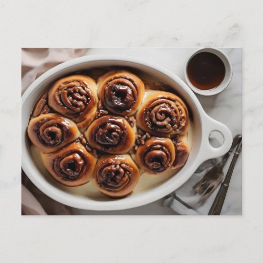 klebrige Brötchen Postkarte (Vorderseite)