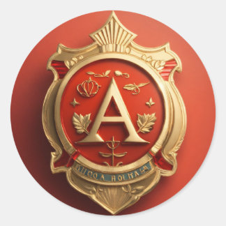 klebrige Situation Runder Aufkleber