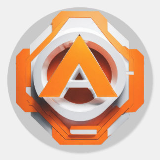 klebrige Situation Runder Aufkleber