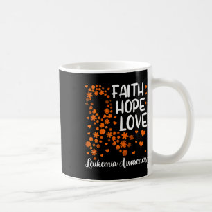Klebschmuck Blutkrebs Glaube Hoffnung Liebe Leukäm Kaffeetasse