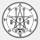 Klebstoff Astaroth Goétia Runder Aufkleber (Vorderseite)
