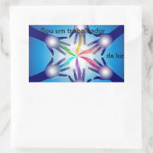 Klebstoff bin ich er ein Arbeiter des Lichts By Rechteckiger Aufkleber (Tasche)