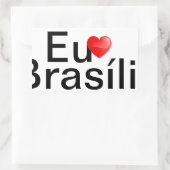 Klebstoff Brasilien Brasilien Rechteckiger Aufkleber (Tasche)