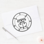 Klebstoff Gremory Goétia Runder Aufkleber (Umschlag)