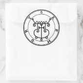 Klebstoff Gremory Goétia Runder Aufkleber (Tasche)