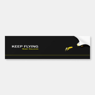 Klebstoff Keep Flying Autoaufkleber