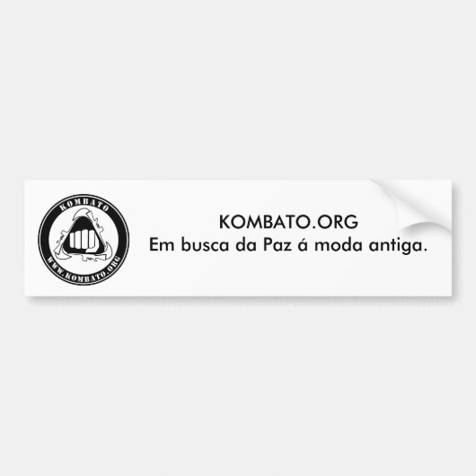 Klebstoff Kombato.org Autoaufkleber (Vorne)
